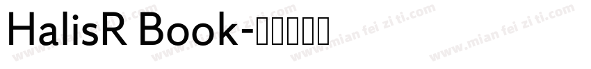 HalisR Book字体转换